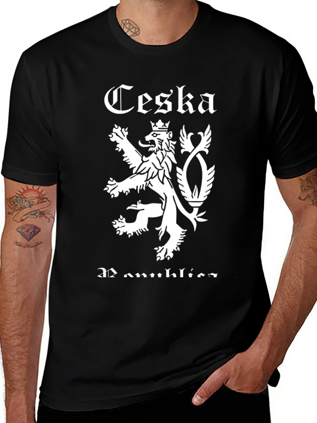 Czech Republic Lion Graphic T-Shirt