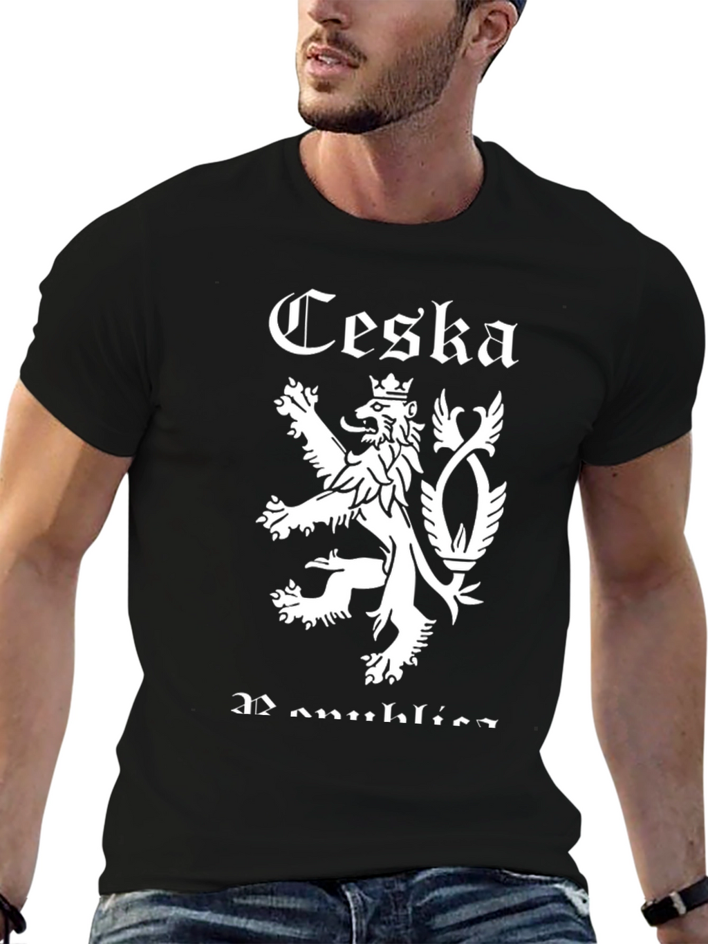 Czech Republic Lion Graphic T-Shirt