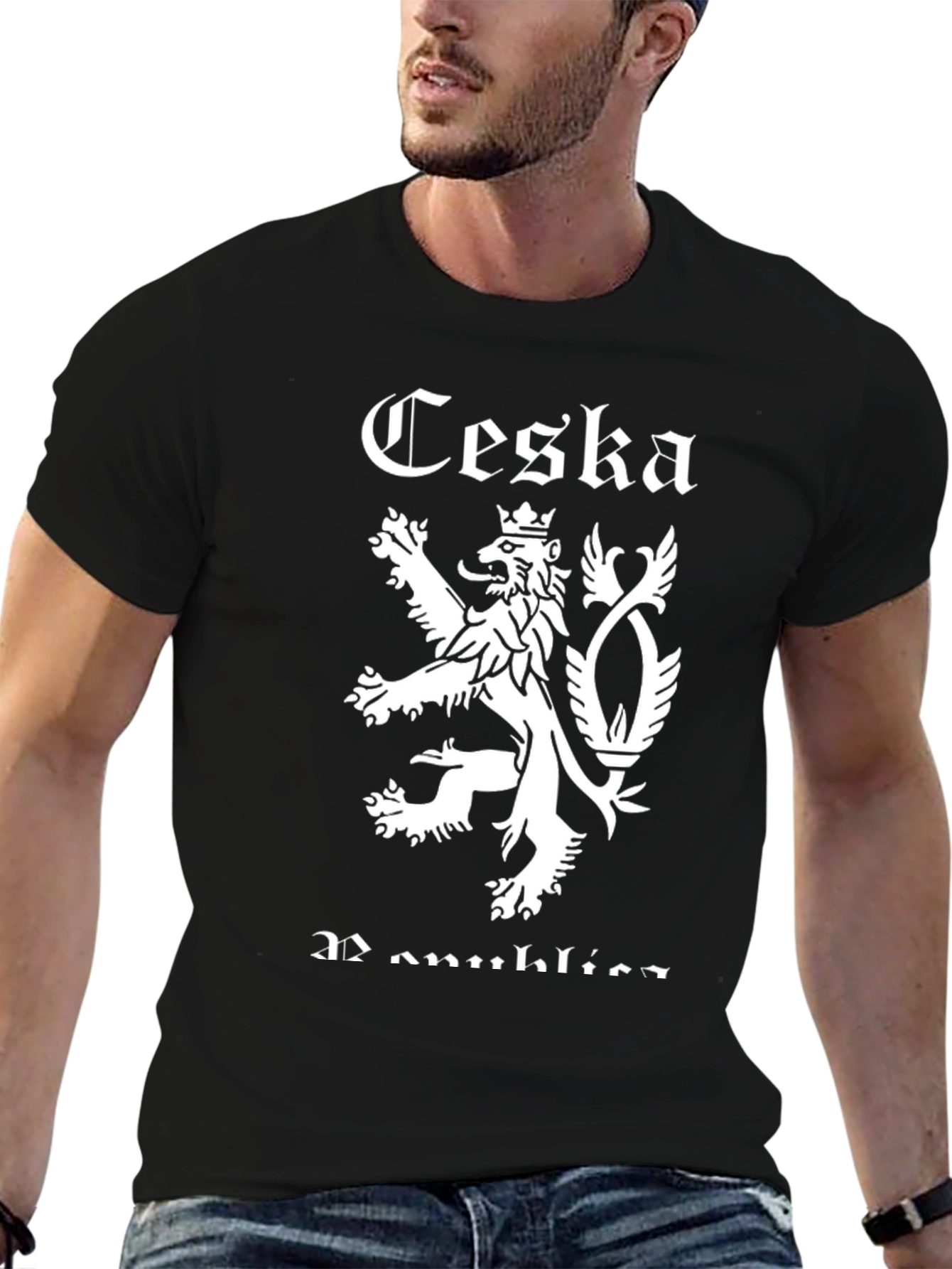 Czech Republic Lion Graphic T-Shirt