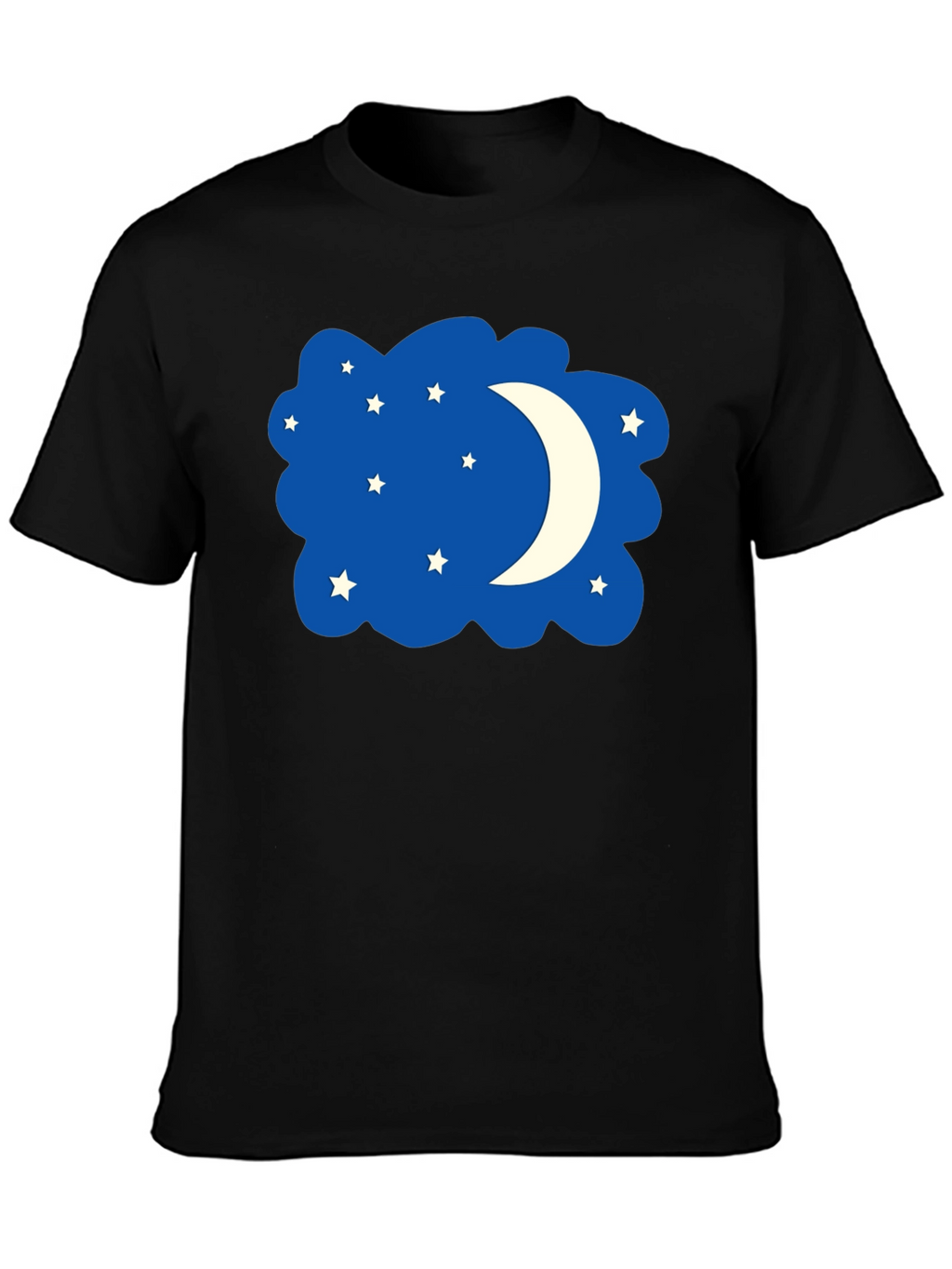 Night Sky T-Shirt - Stars and Moon Design