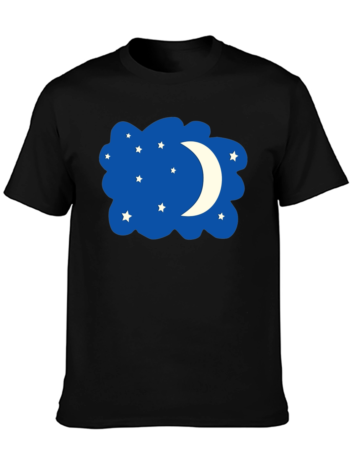 Night Sky T-Shirt - Stars and Moon Design