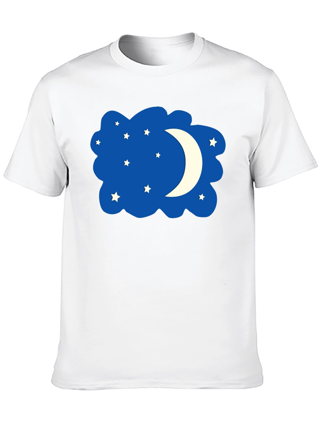 Night Sky T-Shirt - Stars and Moon Design