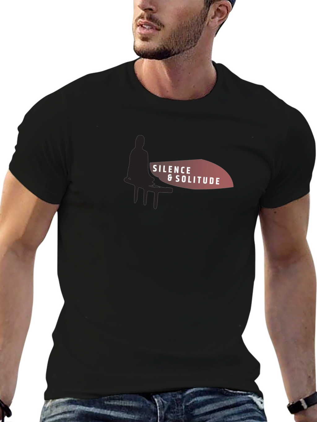 Silence & Solitude Graphic T-Shirt - Relaxed Comfort