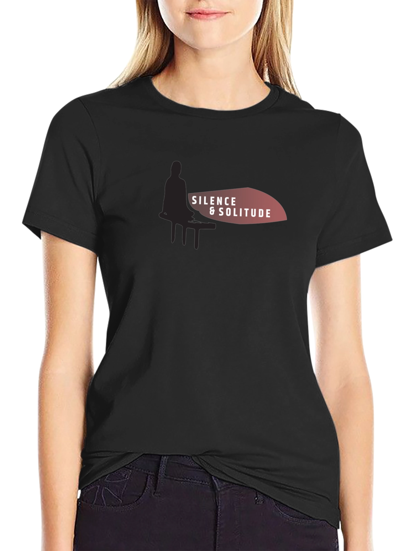 Silence & Solitude Graphic T-Shirt - Relaxed Comfort