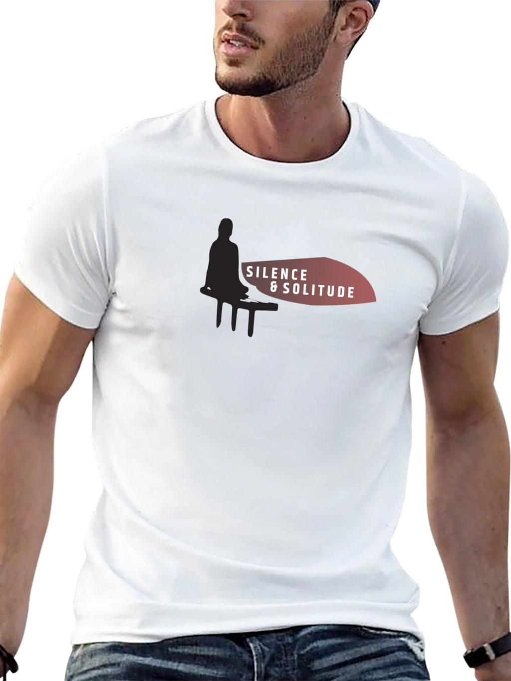 Silence & Solitude Graphic T-Shirt - Relaxed Comfort