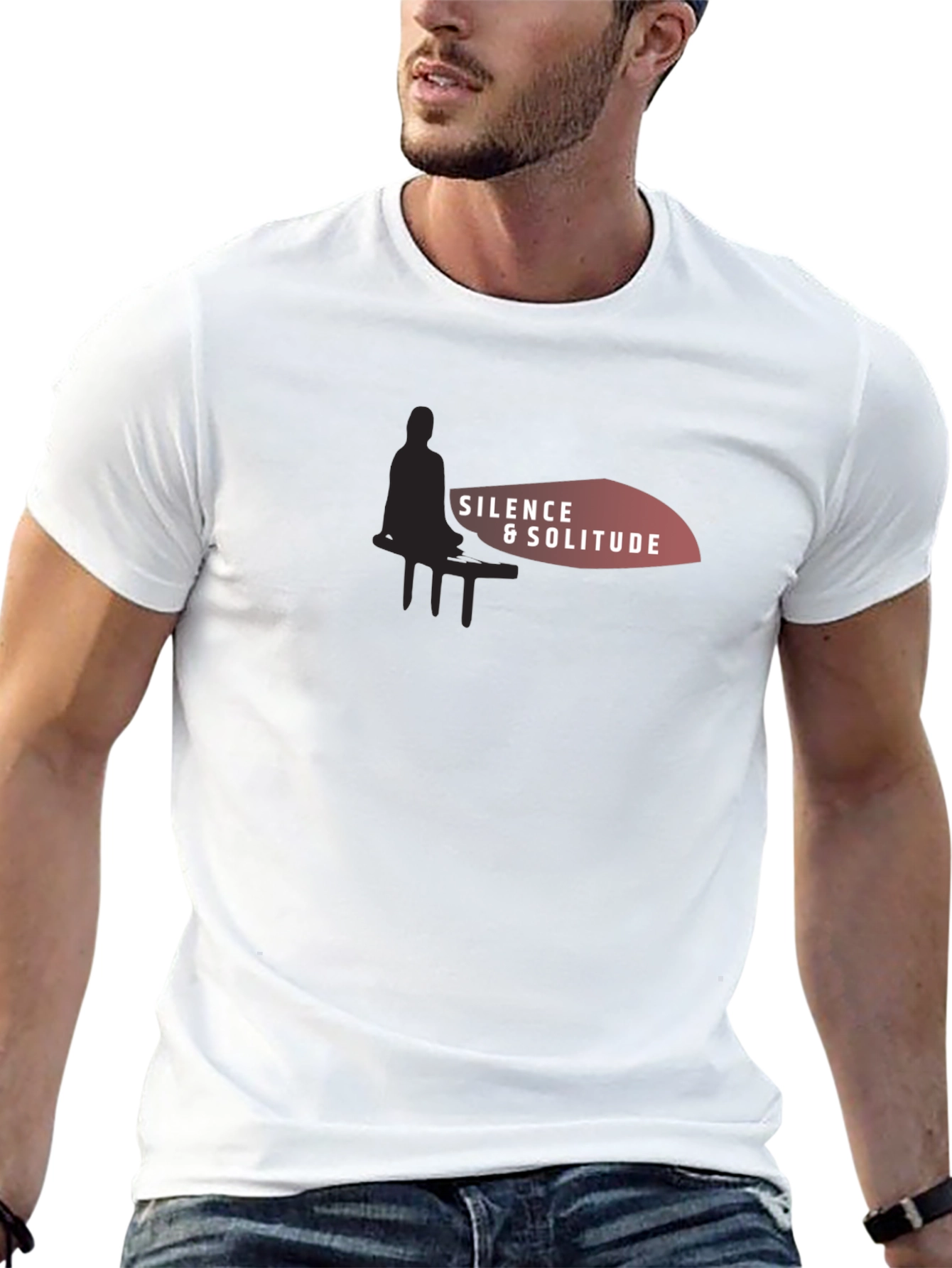 Silence & Solitude Graphic T-Shirt - Relaxed Comfort