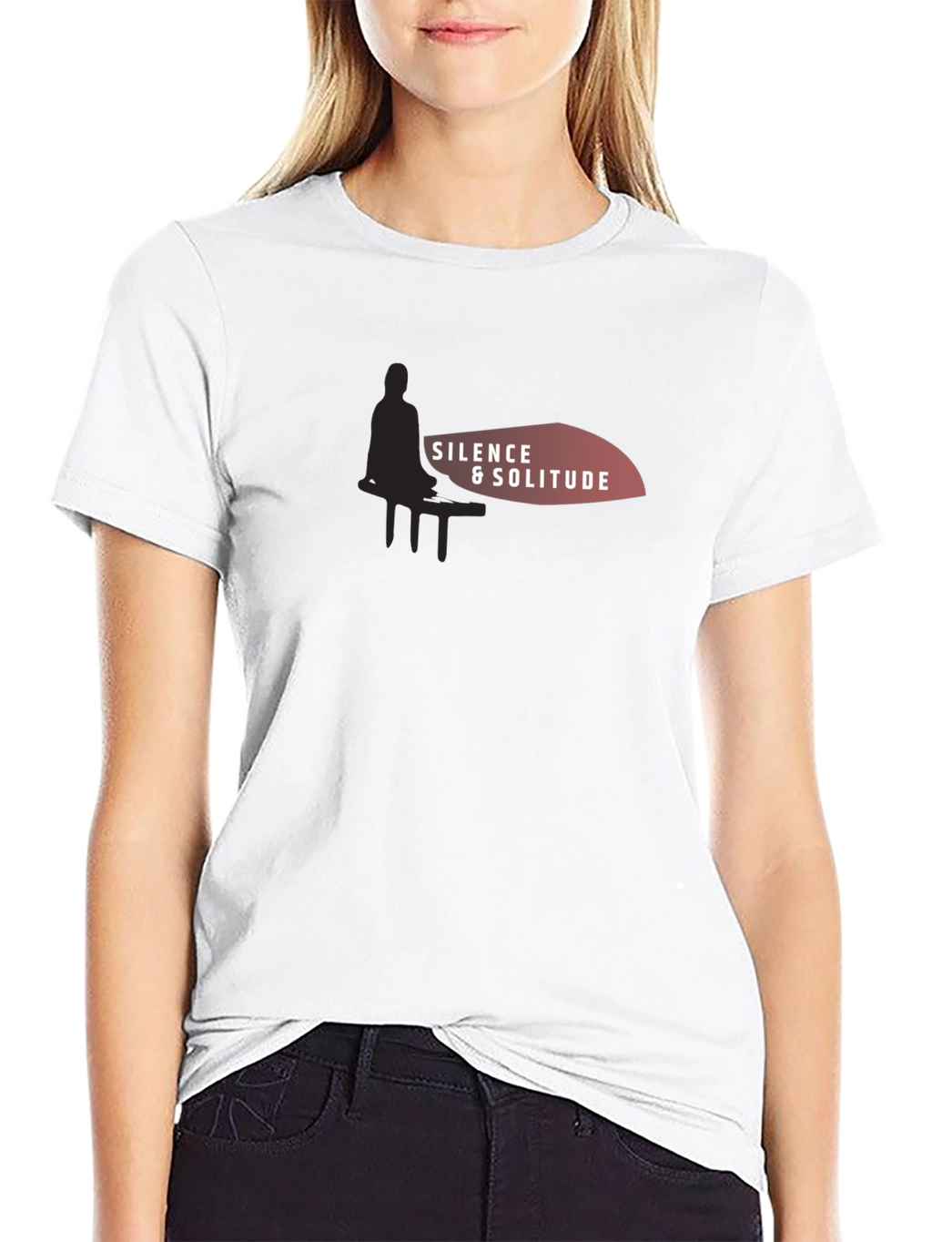 Silence & Solitude Graphic T-Shirt - Relaxed Comfort