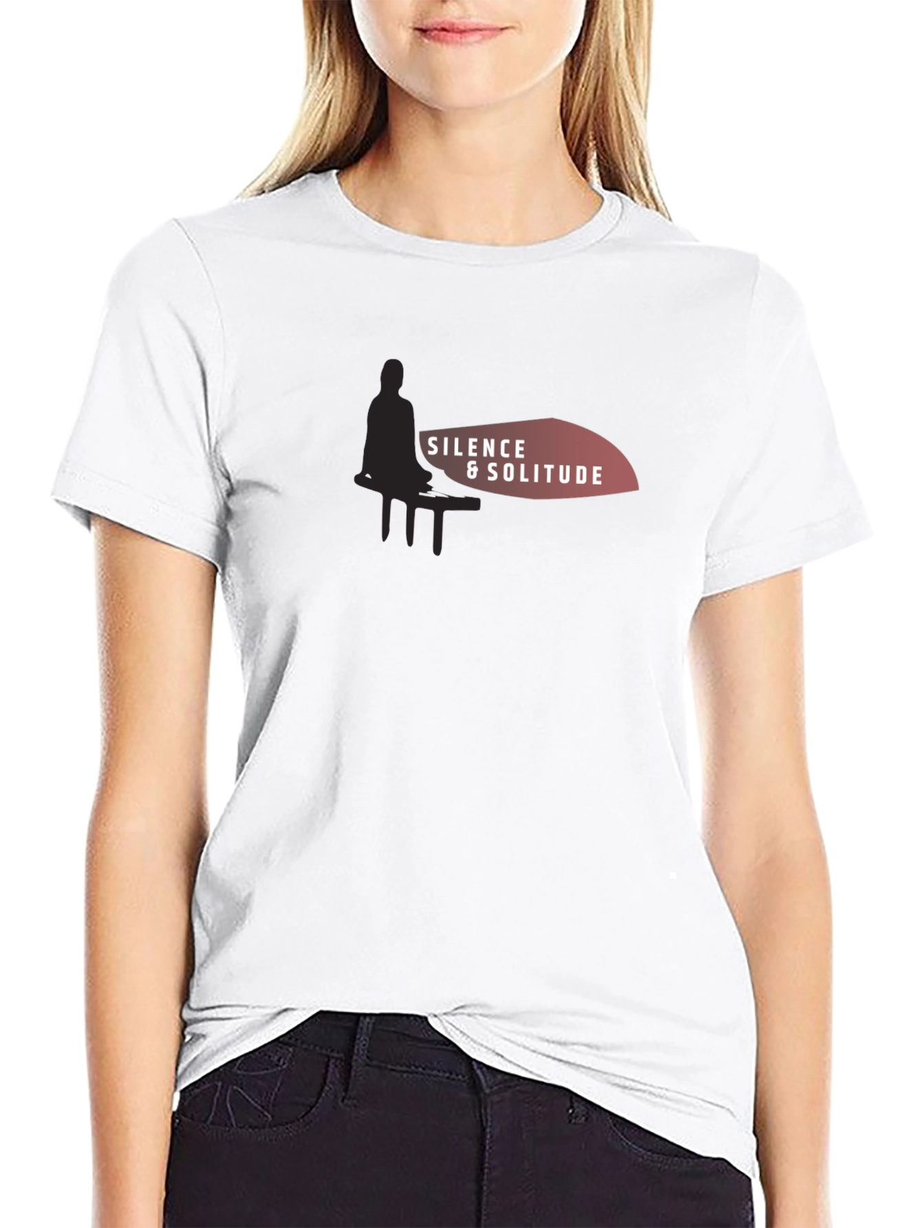 Silence & Solitude Graphic T-Shirt - Relaxed Comfort
