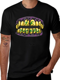 Gold Grillz Graphic T-Shirt - Unique Design