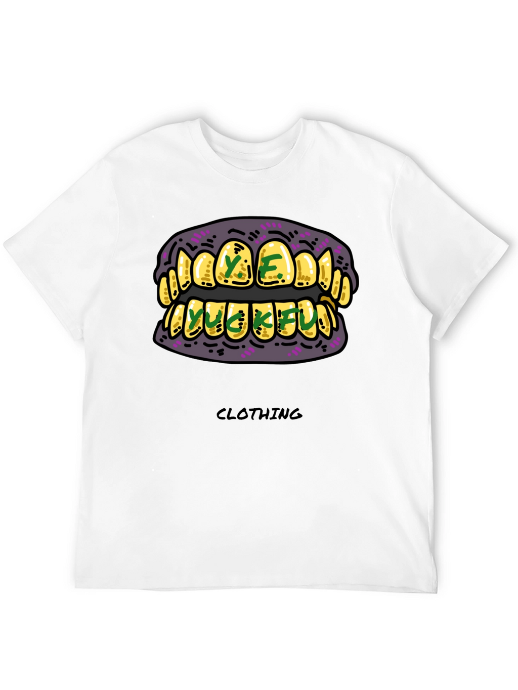 Gold Grillz Graphic T-Shirt - Unique Design