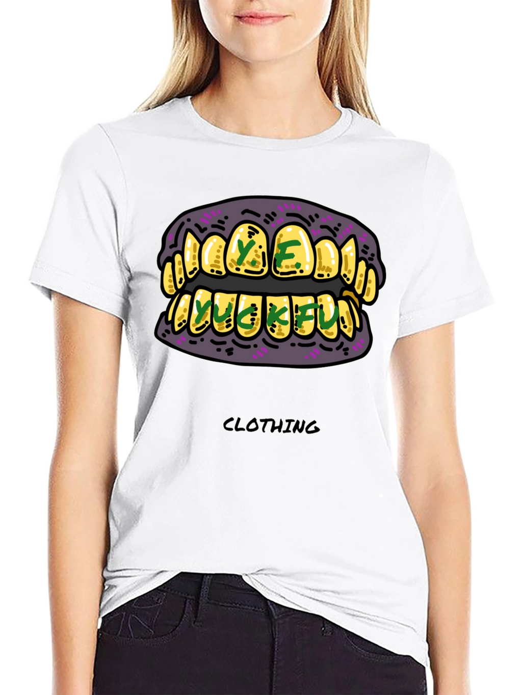 Gold Grillz Graphic T-Shirt - Unique Design