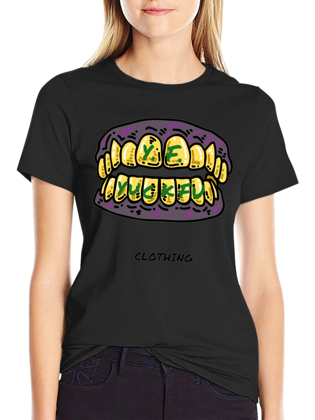 Gold Grillz Graphic T-Shirt - Unique Design