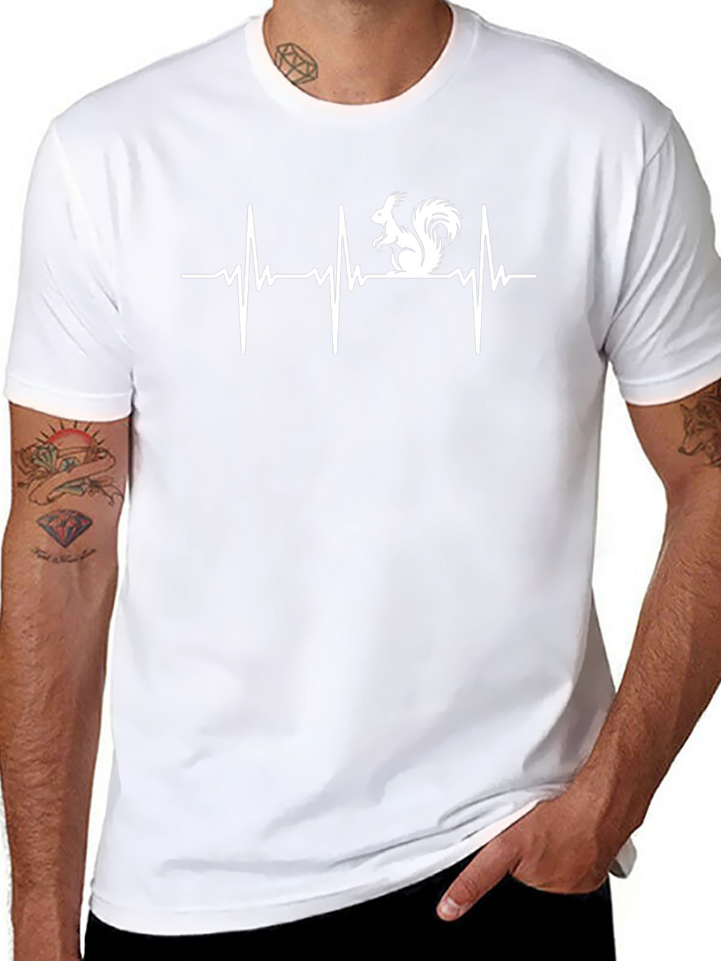 Squirrel Heartbeat Graphic Tee