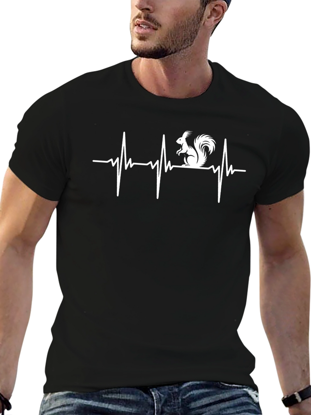 Squirrel Heartbeat Graphic Tee