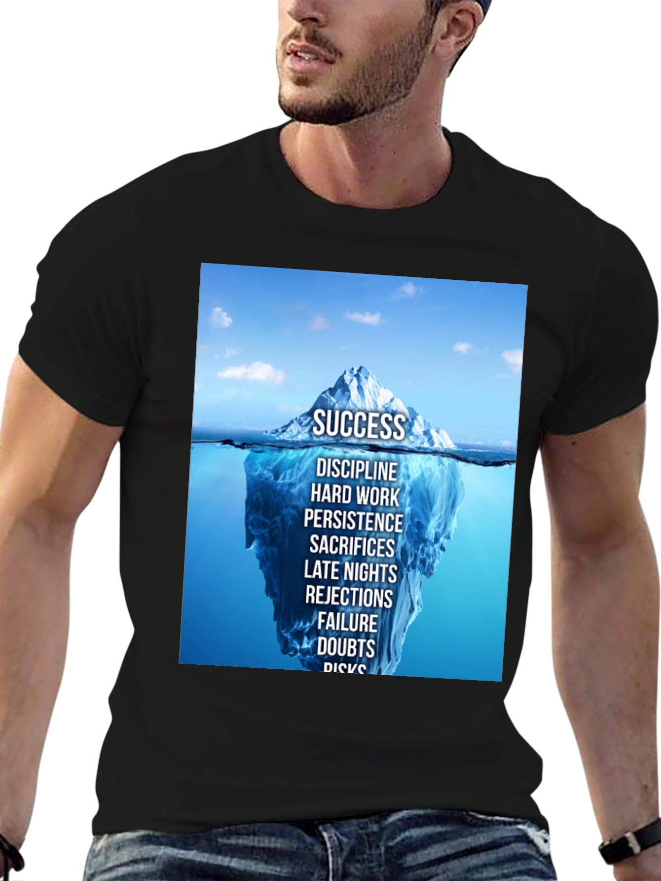 Success Iceberg Graphic T-Shirt - Achieve Your Goals