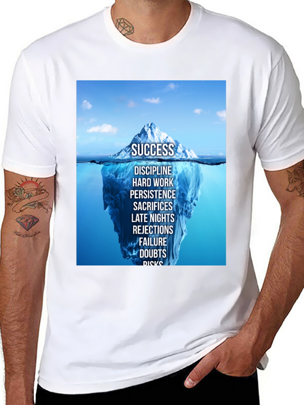 Success Iceberg Graphic T-Shirt - Achieve Your Goals