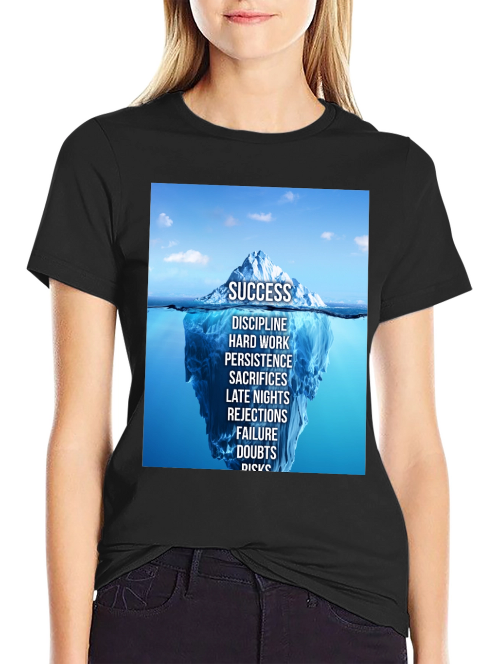 Success Iceberg Graphic T-Shirt - Achieve Your Goals