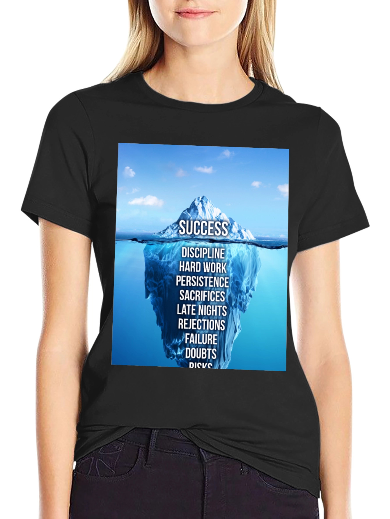 Success Iceberg Graphic T-Shirt - Achieve Your Goals