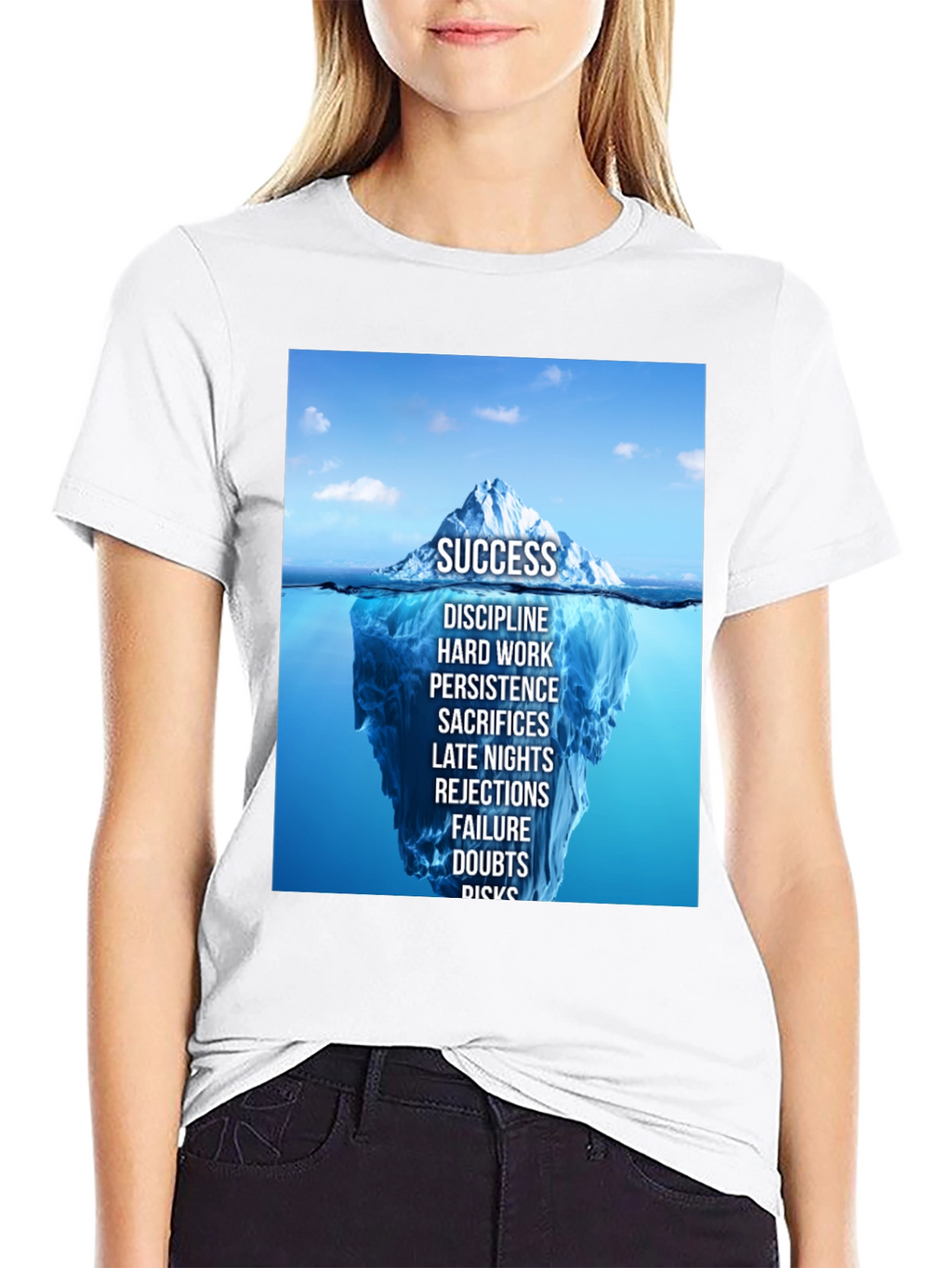 Success Iceberg Graphic T-Shirt - Achieve Your Goals