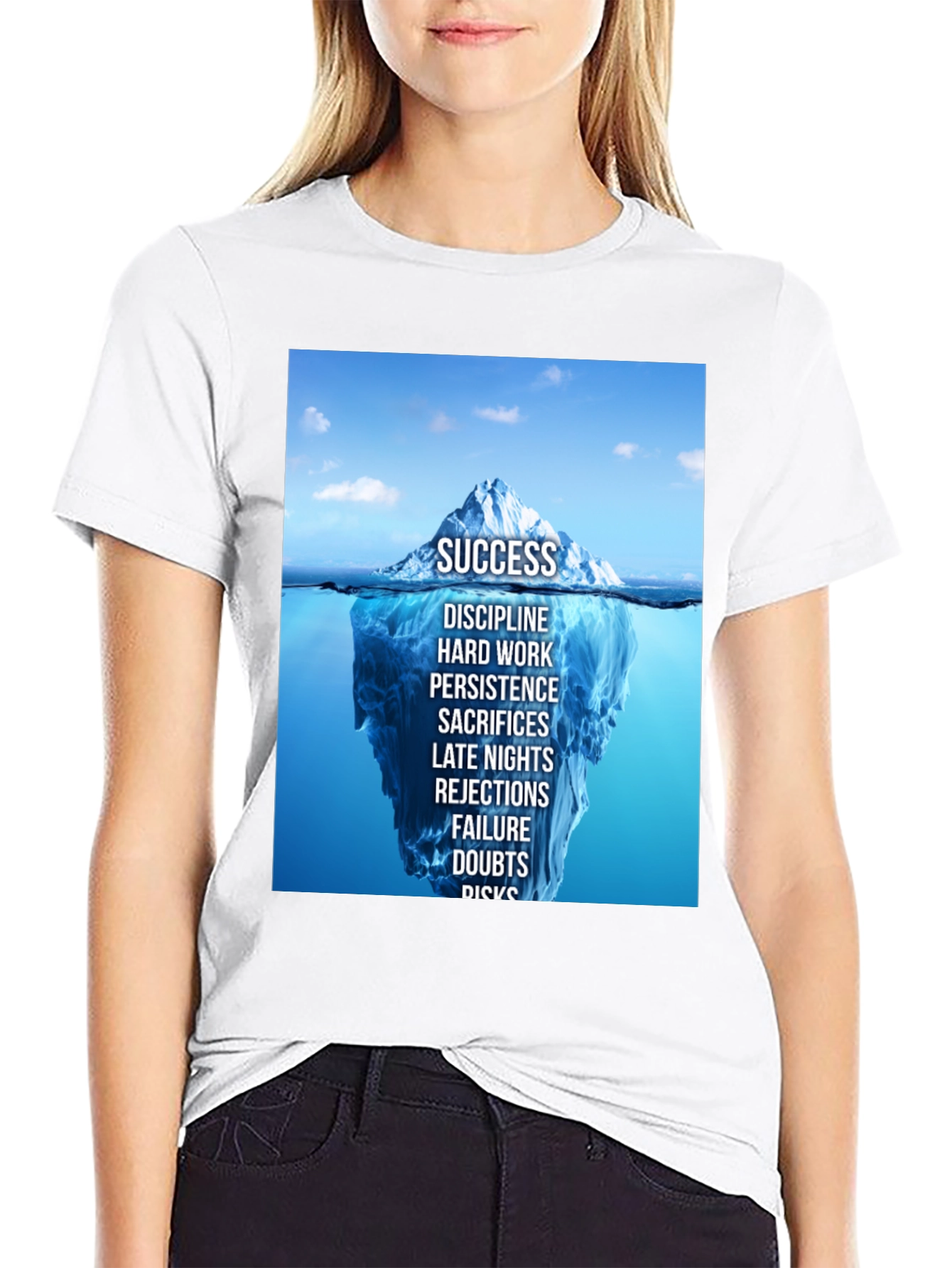 Success Iceberg Graphic T-Shirt - Achieve Your Goals