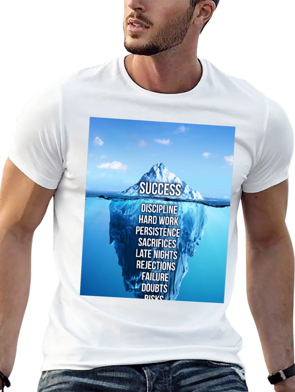 Success Iceberg Graphic T-Shirt - Achieve Your Goals