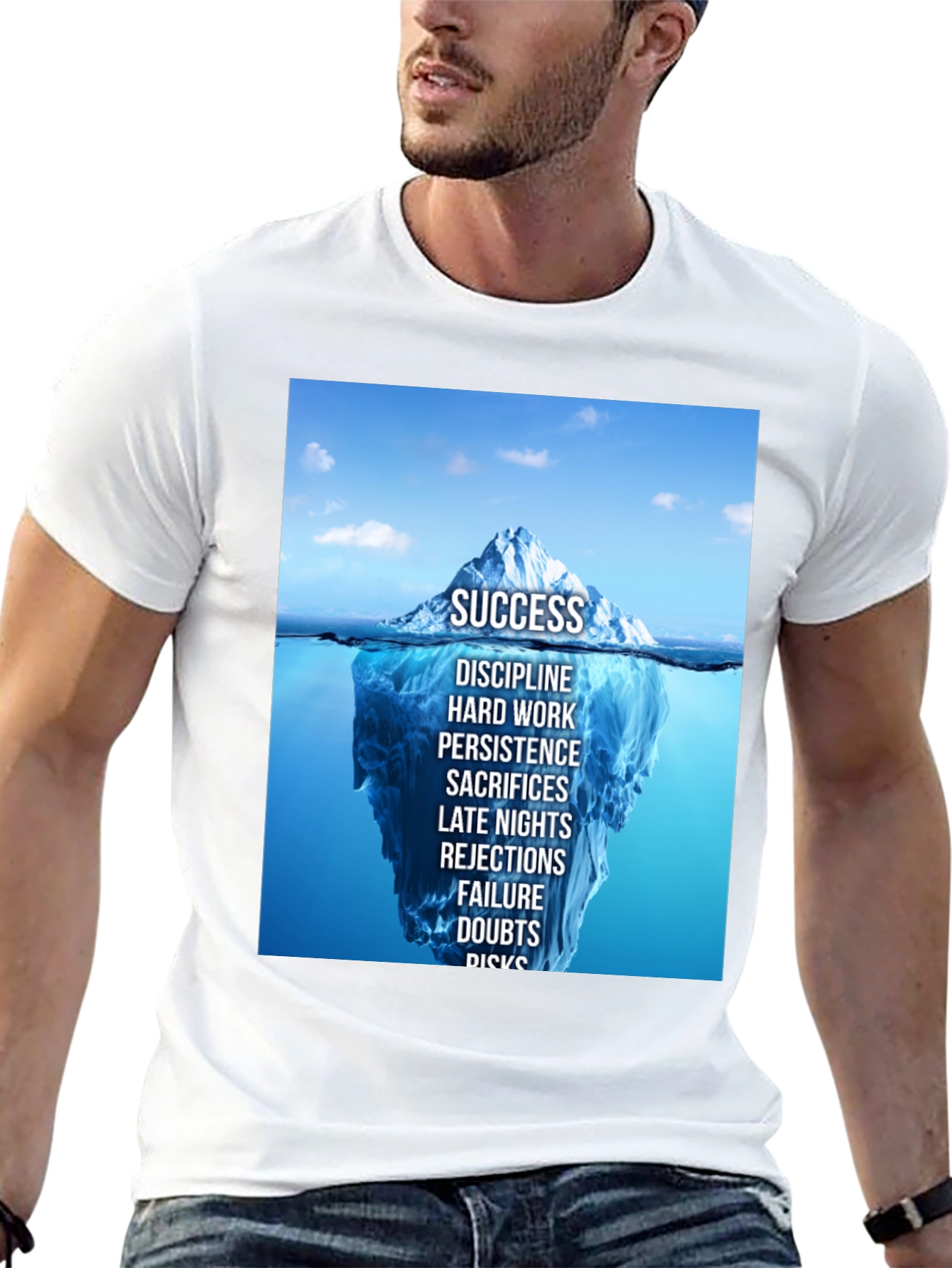 Success Iceberg Graphic T-Shirt - Achieve Your Goals