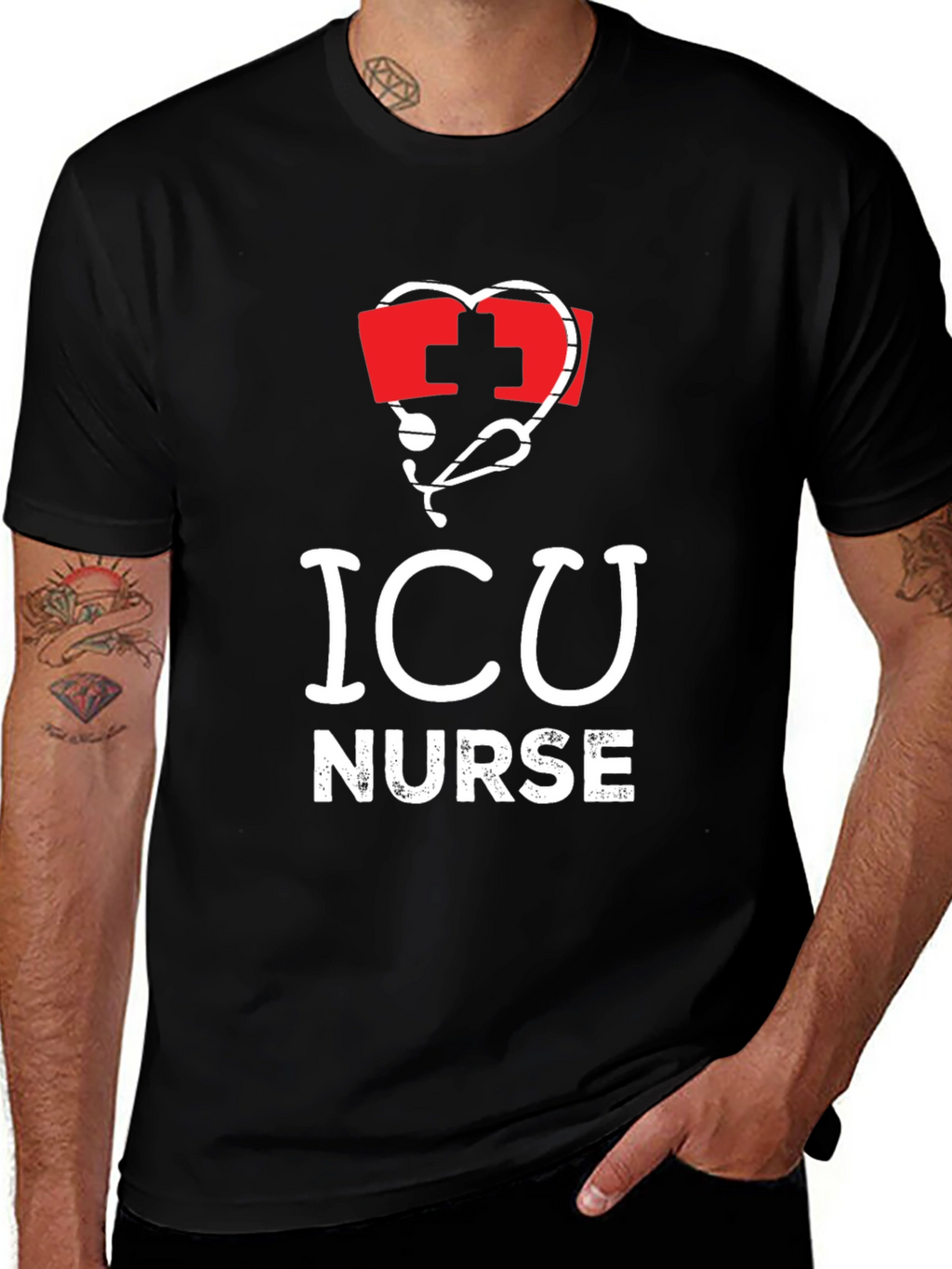 ICU Nurse T-Shirt - Medical Profession Tee
