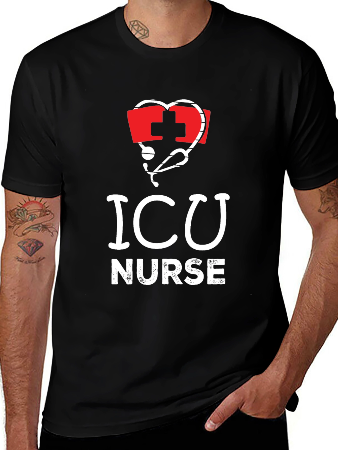 ICU Nurse T-Shirt - Medical Profession Tee