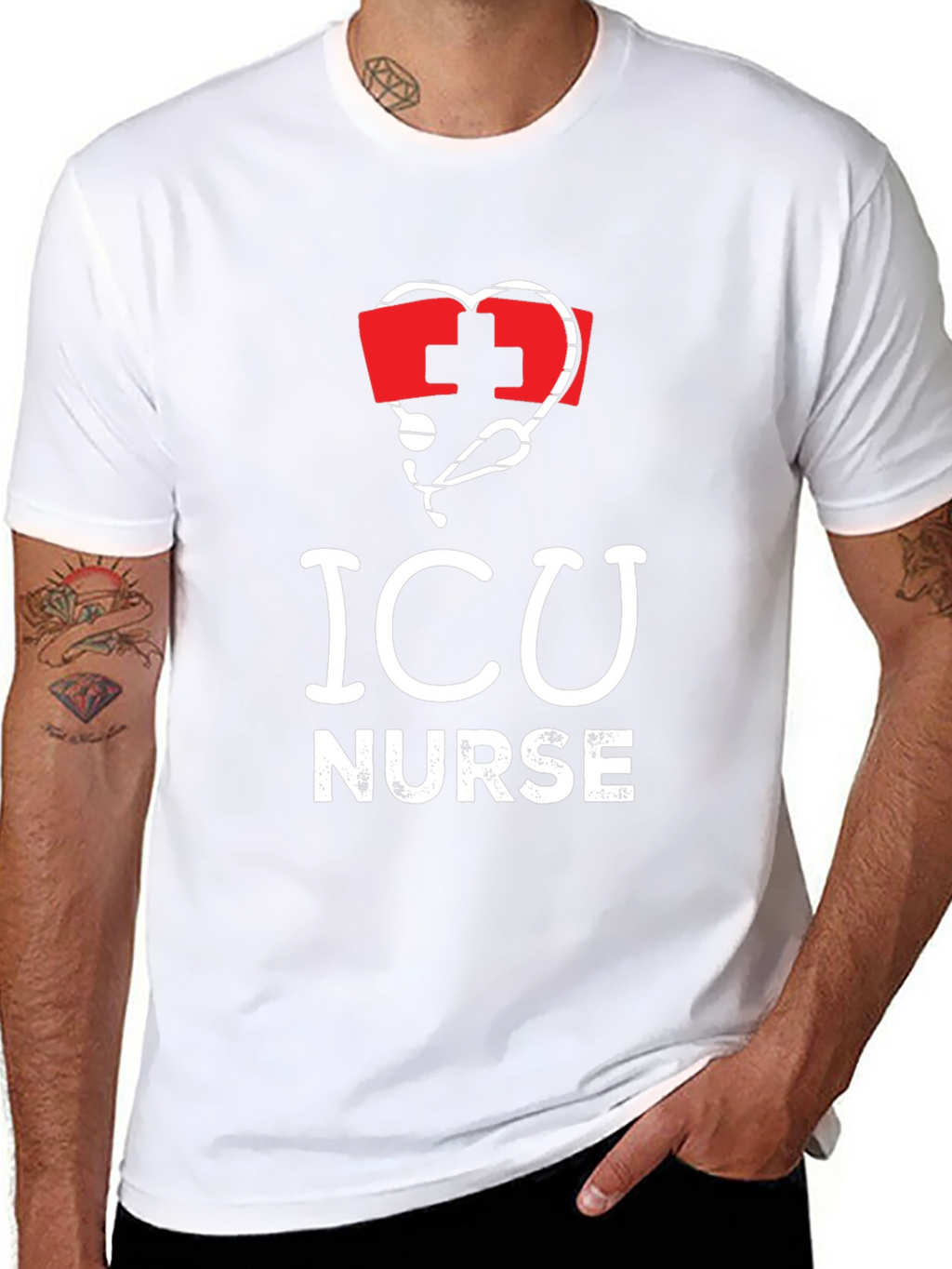 ICU Nurse T-Shirt - Medical Profession Tee