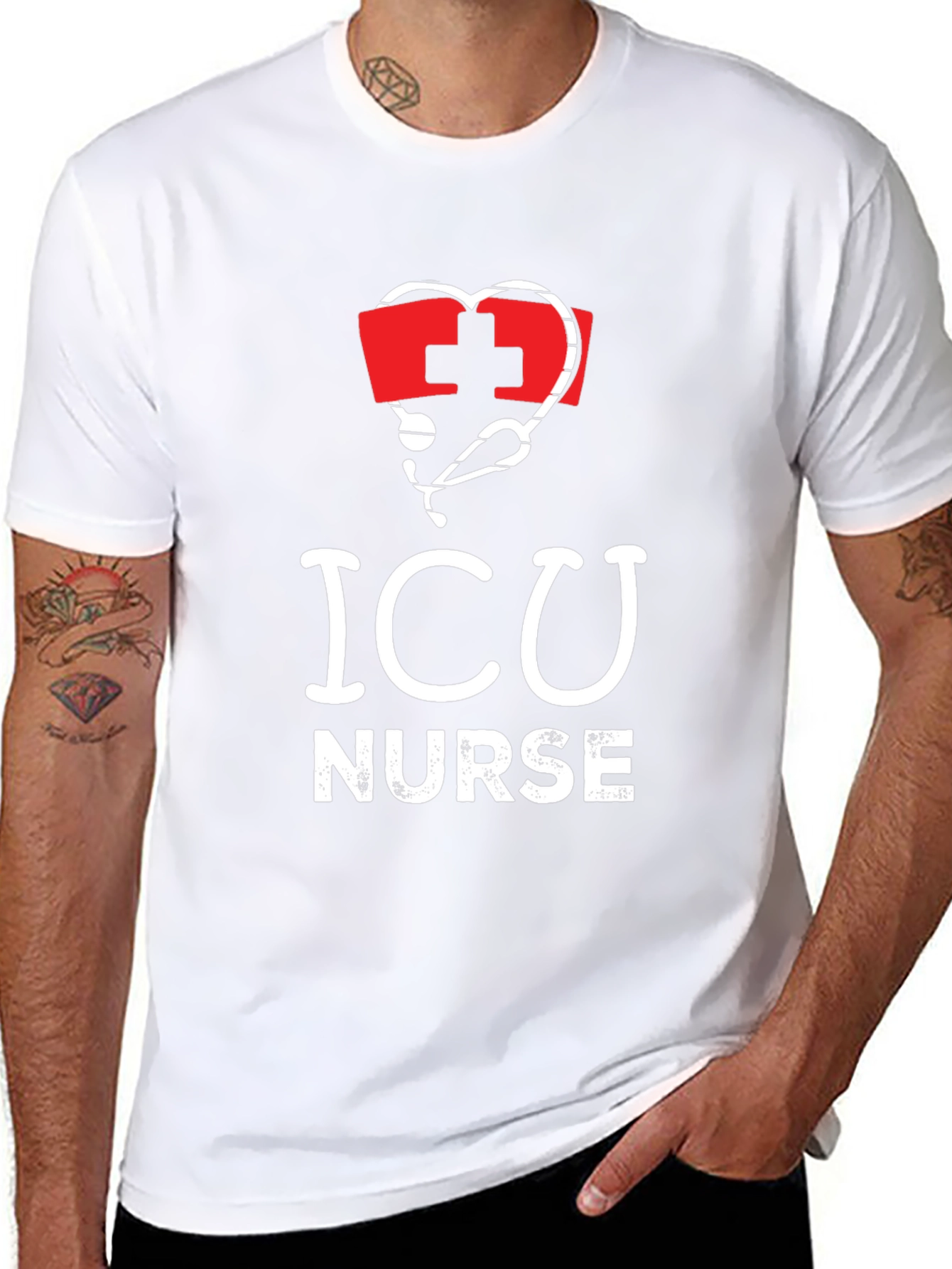 ICU Nurse T-Shirt - Medical Profession Tee