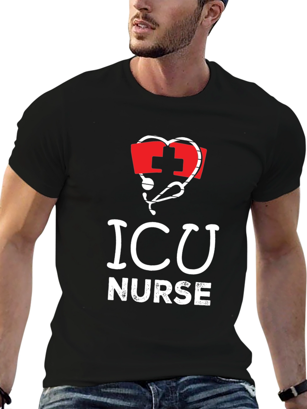 ICU Nurse T-Shirt - Medical Profession Tee