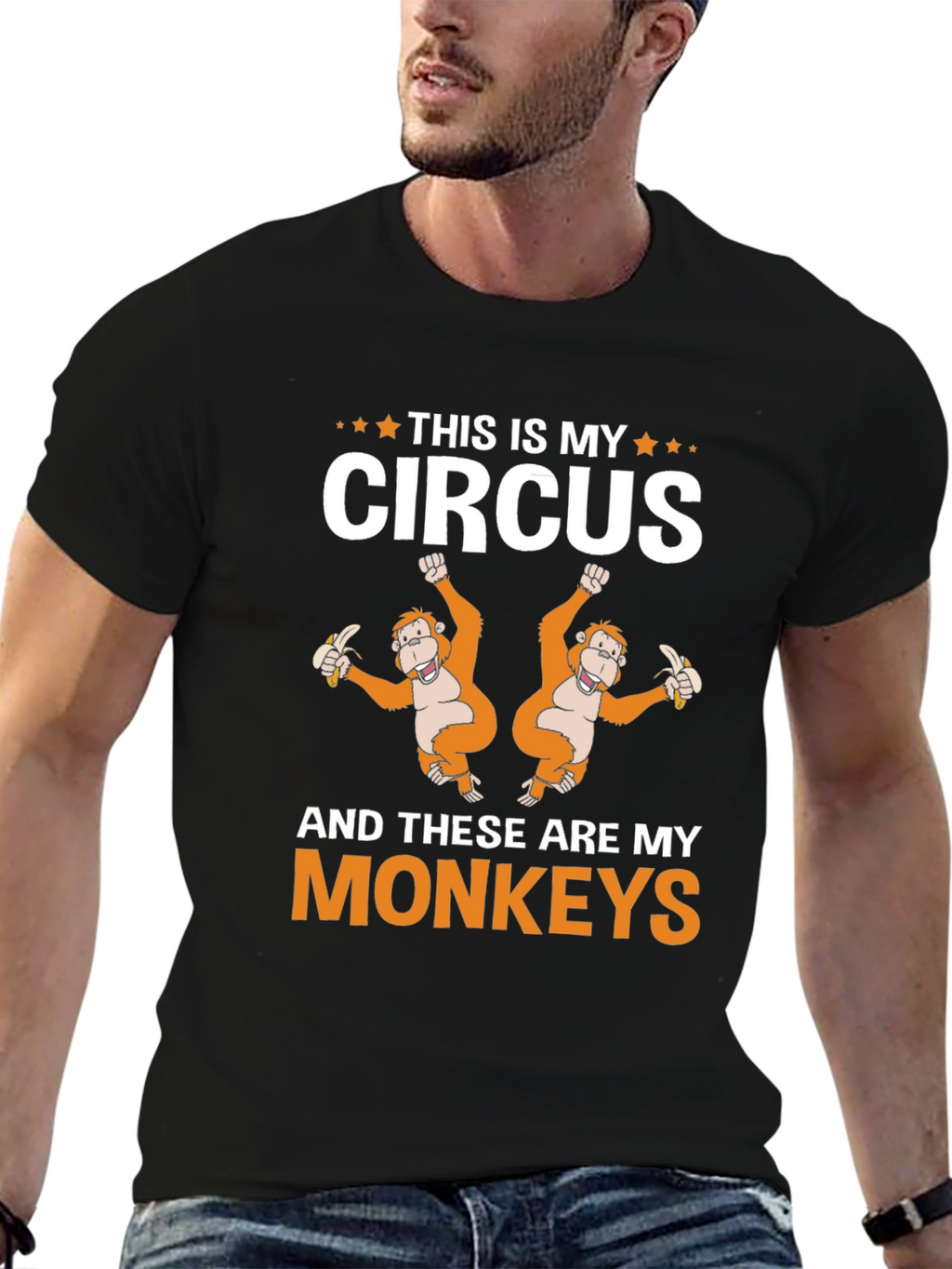 This Is My Circus Monkey Graphic T-Shirt