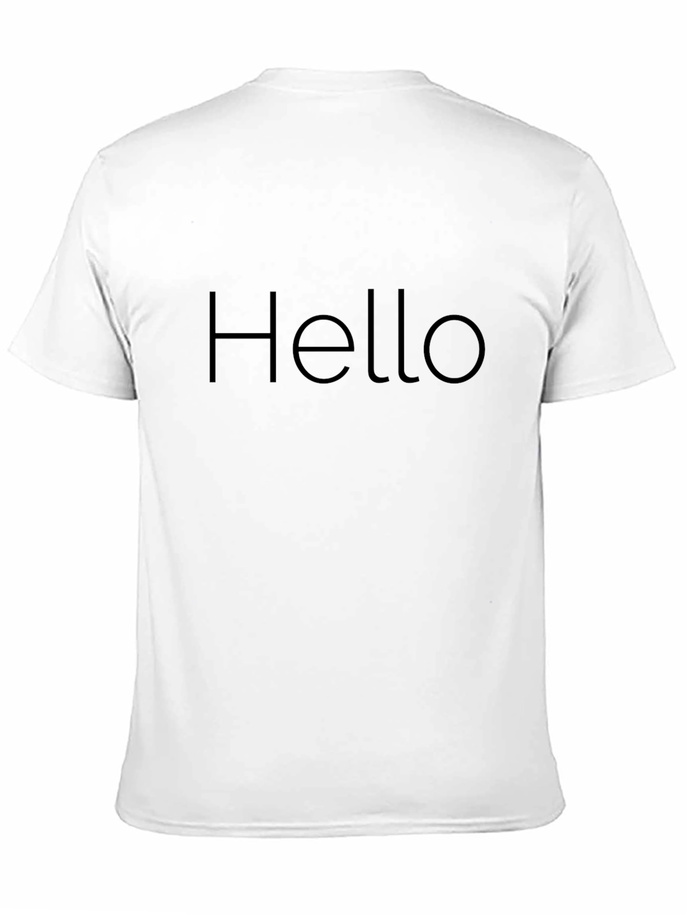 Hello T-Shirt - Minimalist Black Tee
