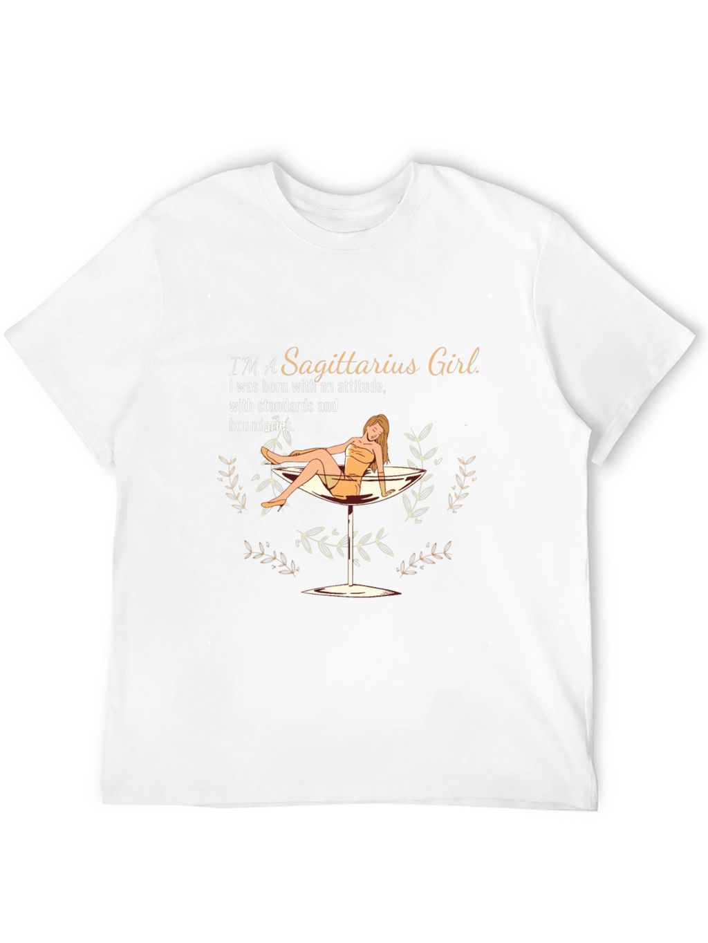 Sagittarius Girl Graphic T-Shirt - Zodiac Birthday Tee