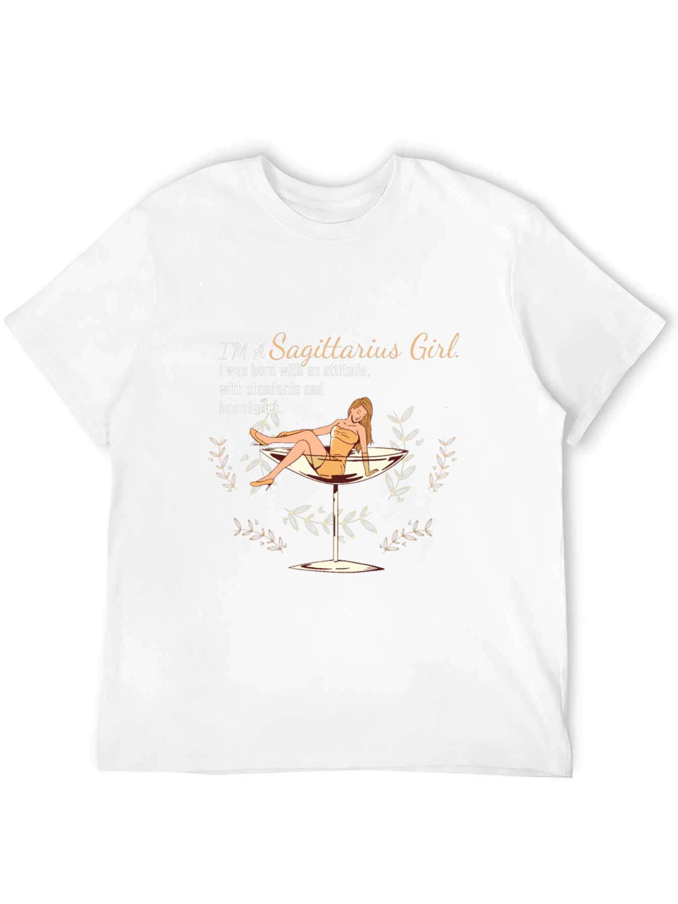 Sagittarius Girl Graphic T-Shirt - Zodiac Birthday Tee