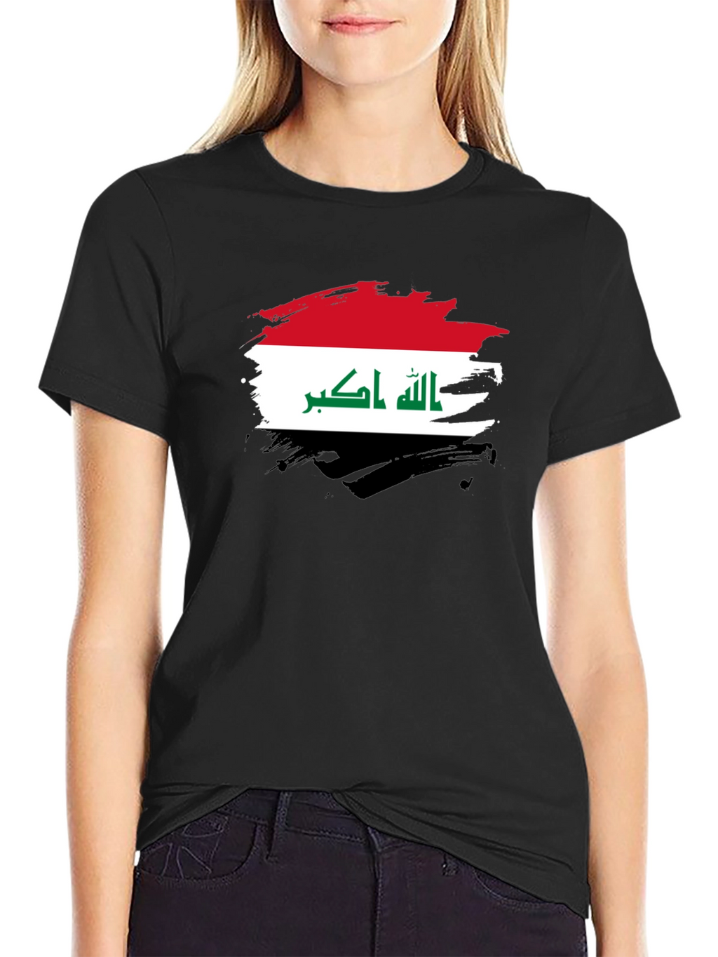 Iraq Flag Brushstroke T-Shirt