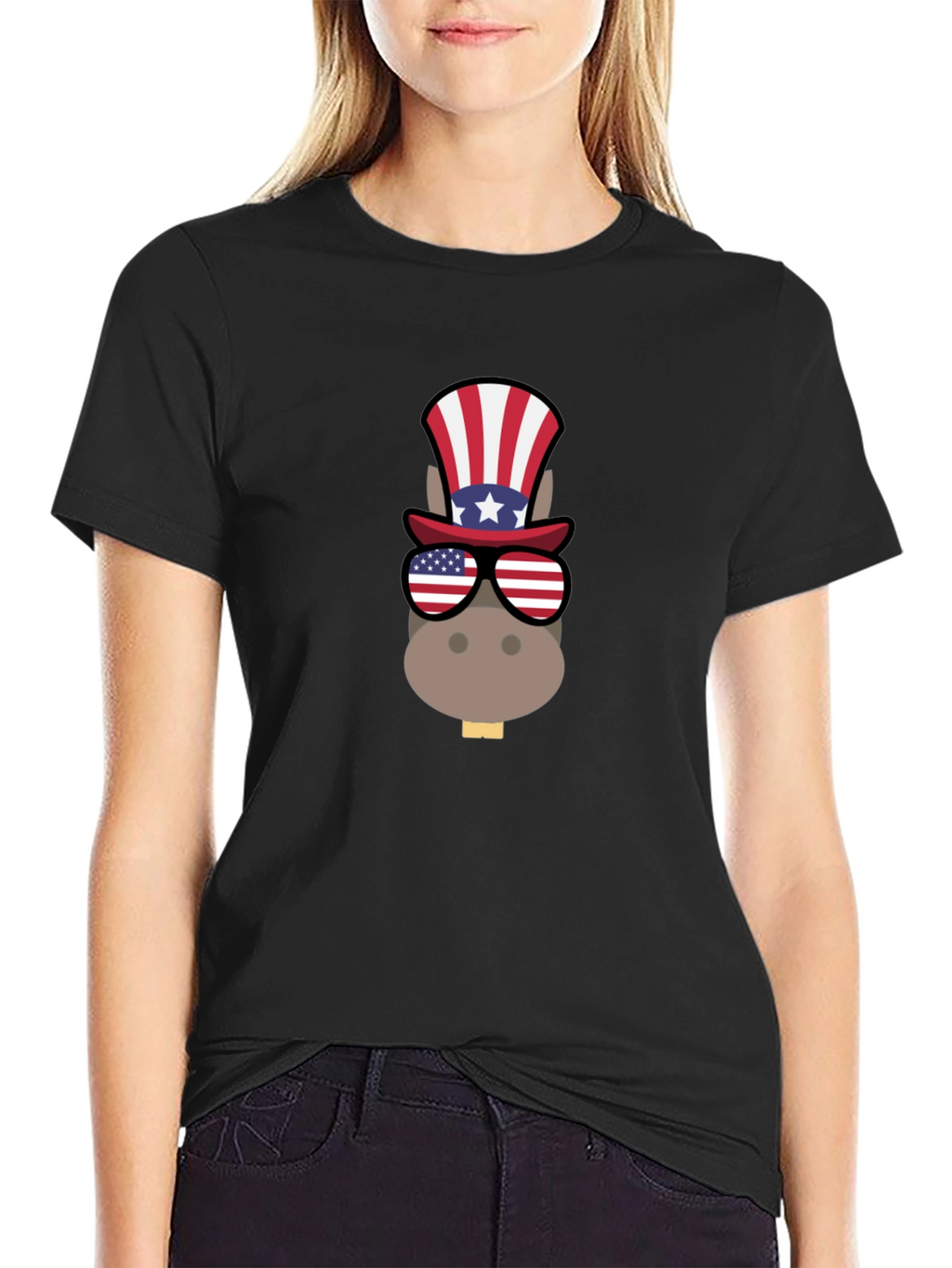 Patriotic Donkey T-Shirt - USA Pride