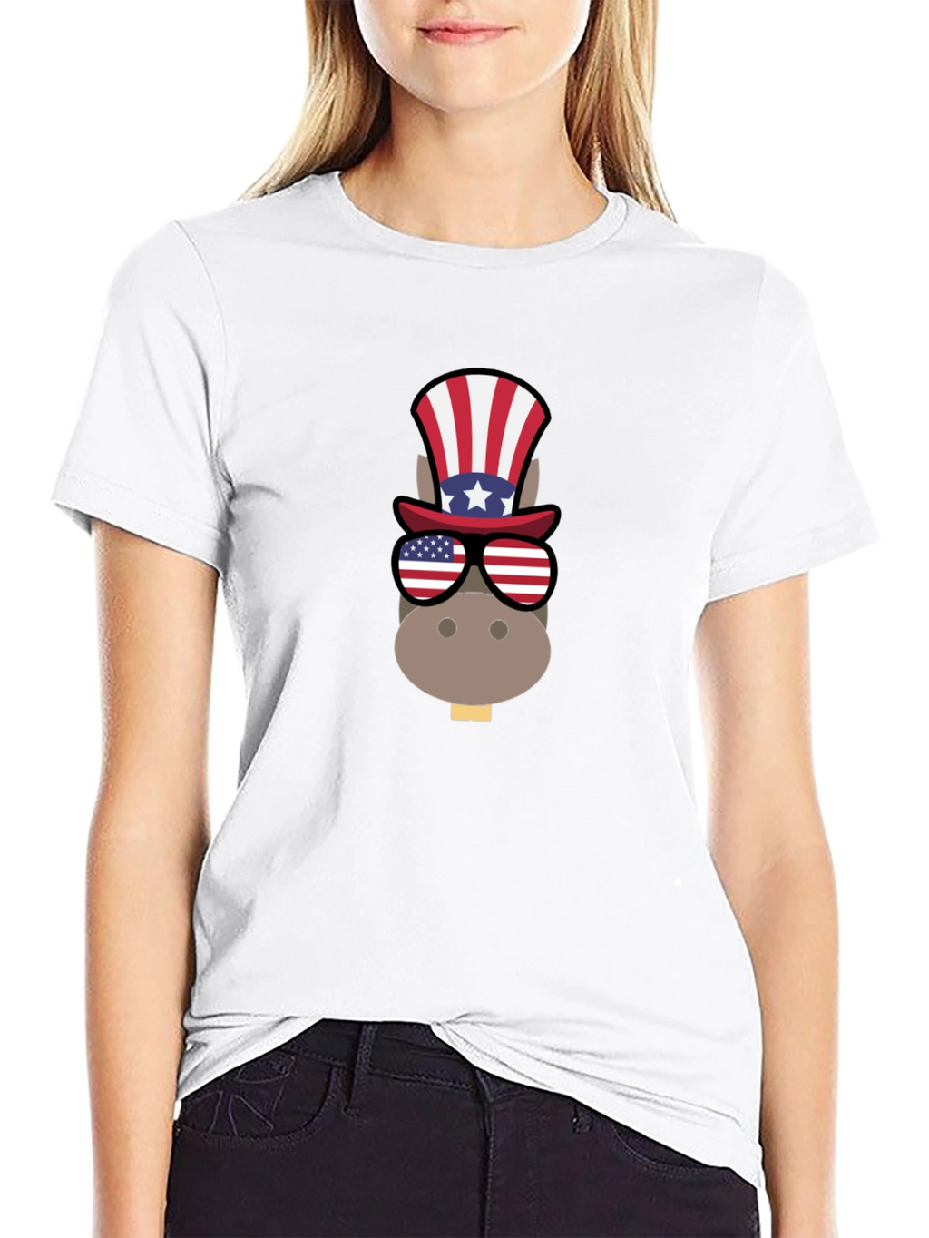 Patriotic Donkey T-Shirt - USA Pride