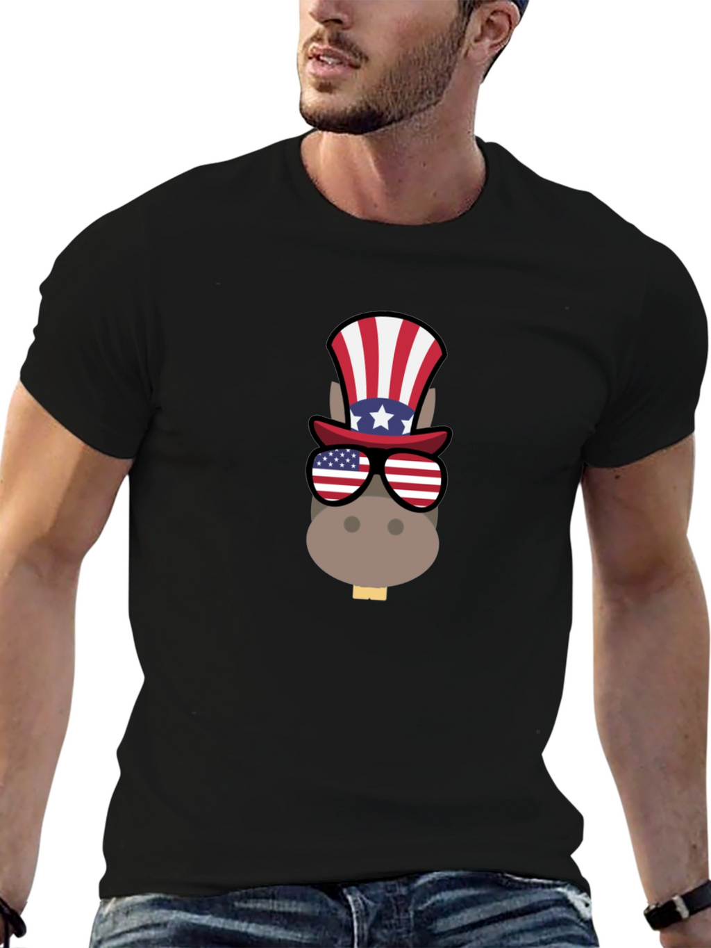 Patriotic Donkey T-Shirt - USA Pride