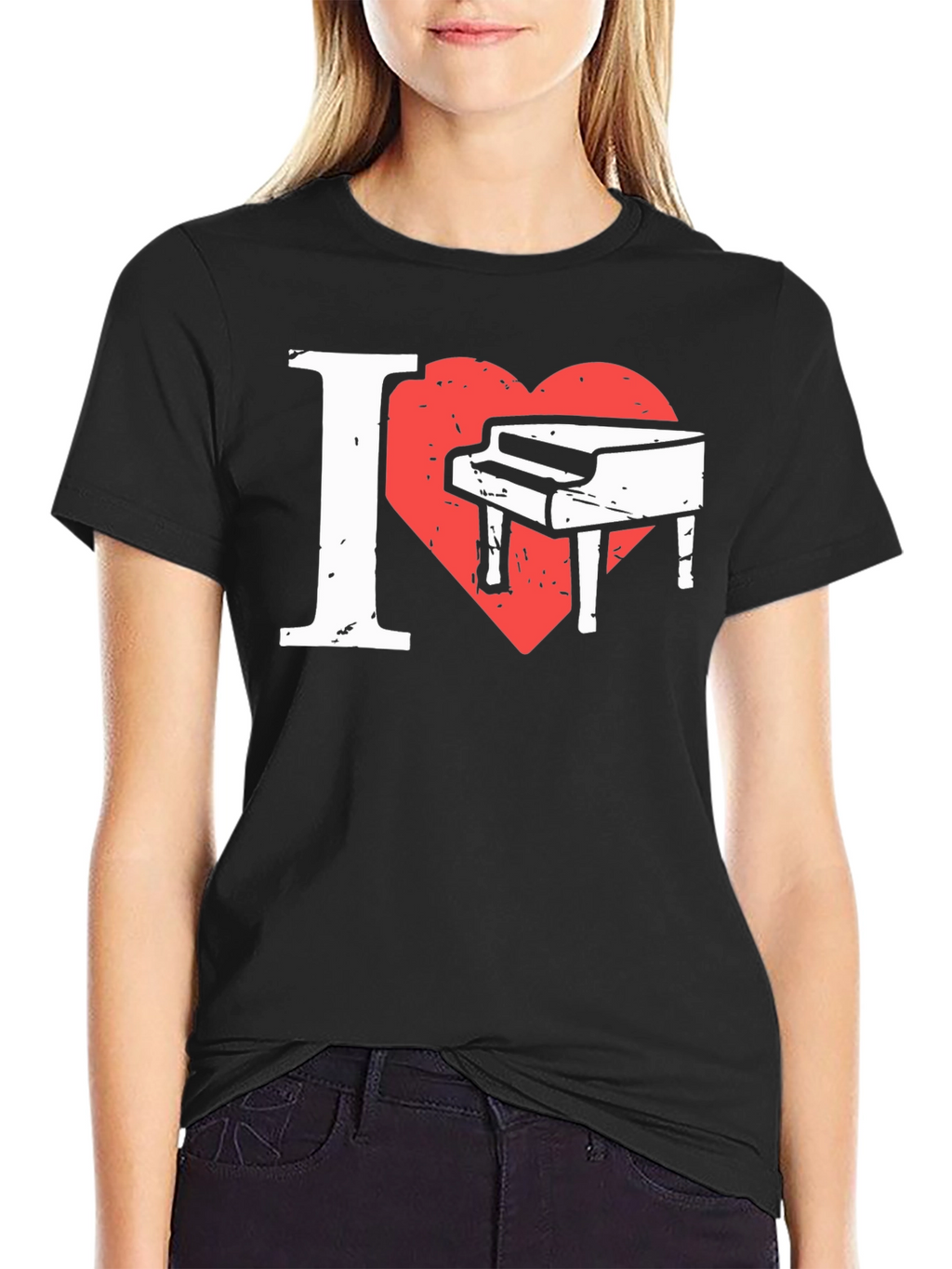 I Love Piano Graphic Tee