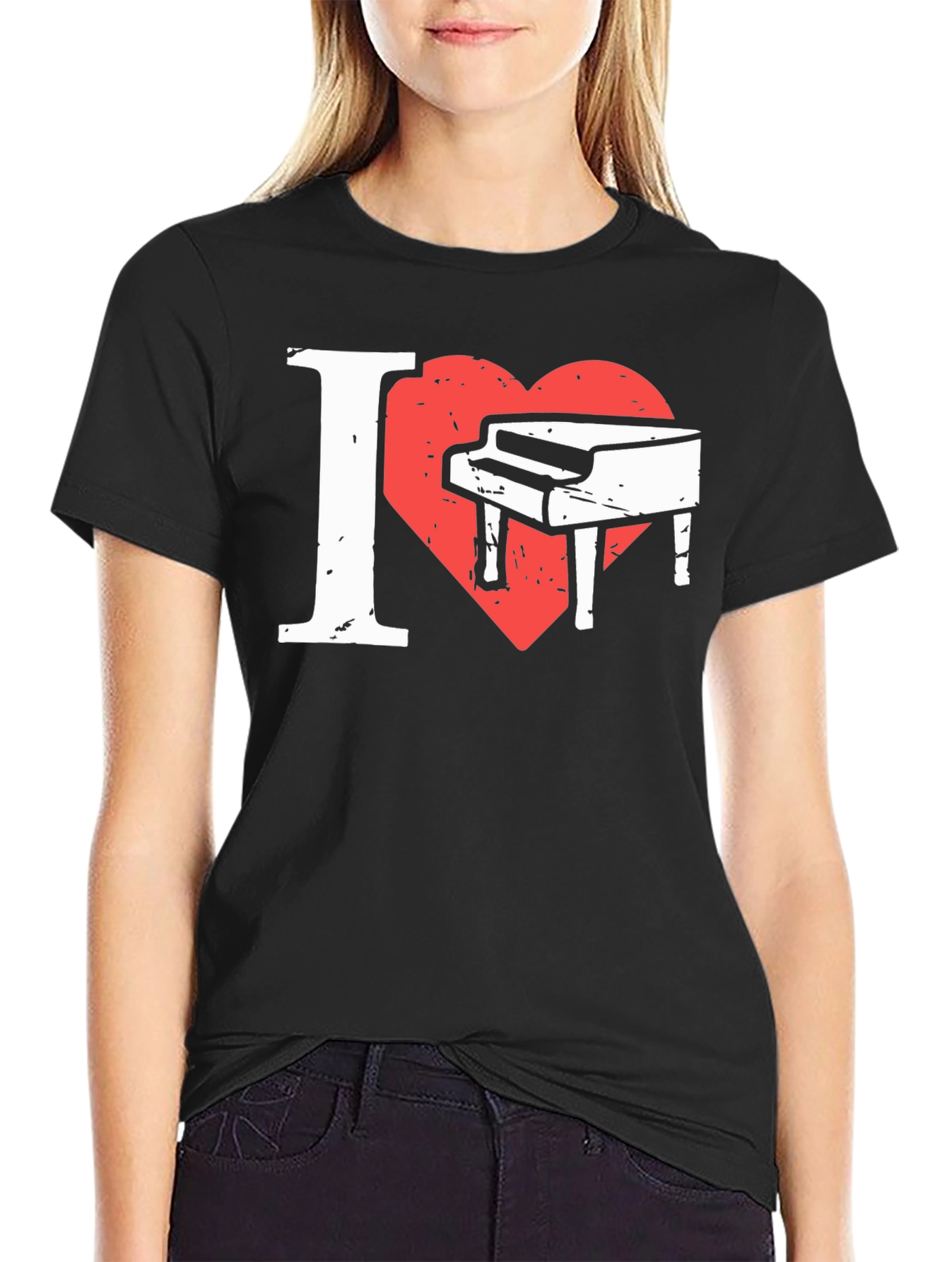 I Love Piano Graphic Tee