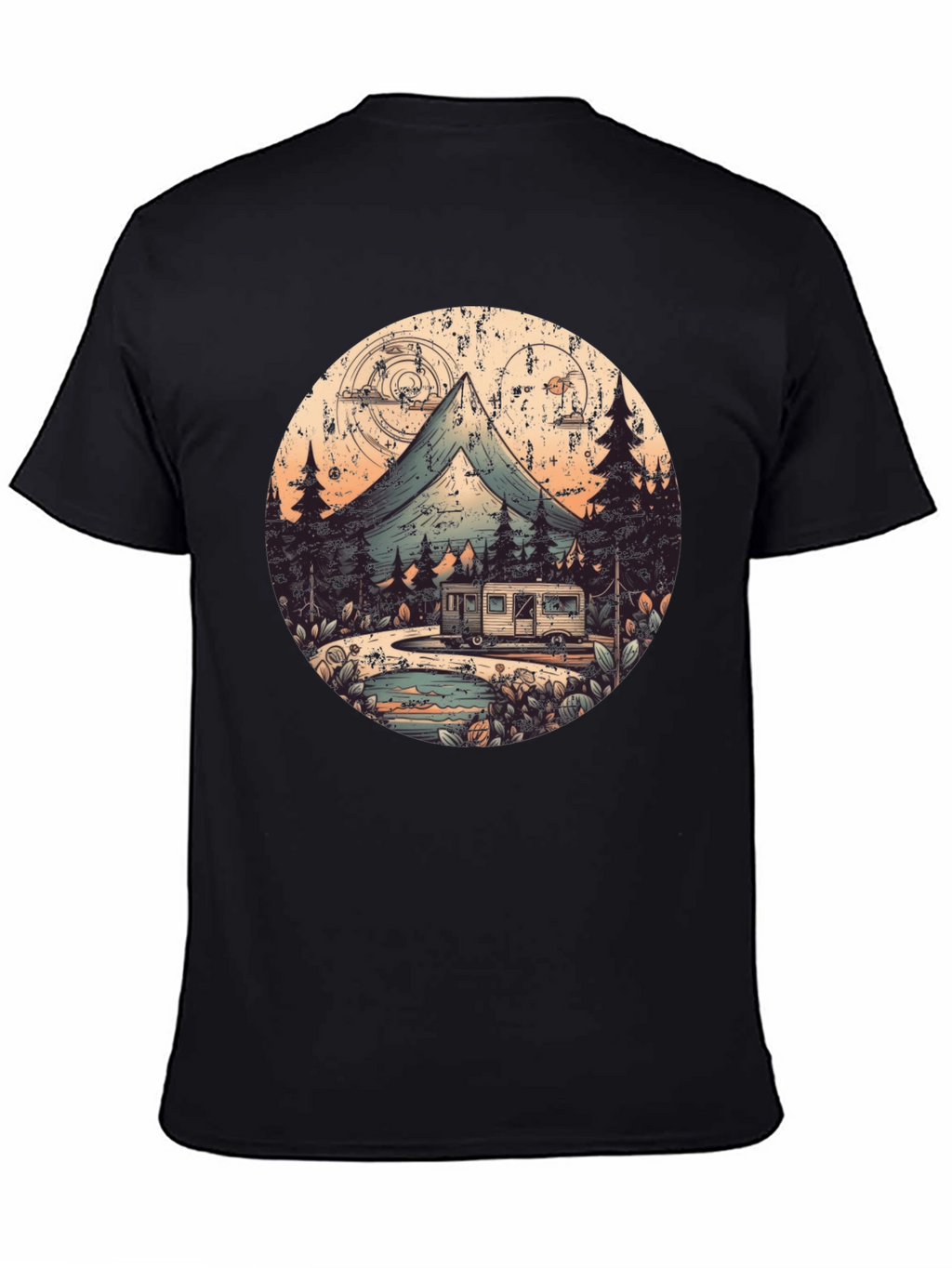 Retro Camping Adventure Graphic Tee