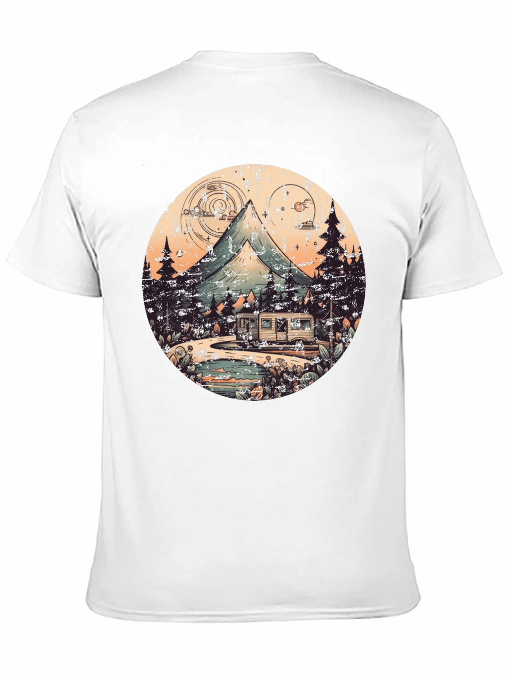 Retro Camping Adventure Graphic Tee