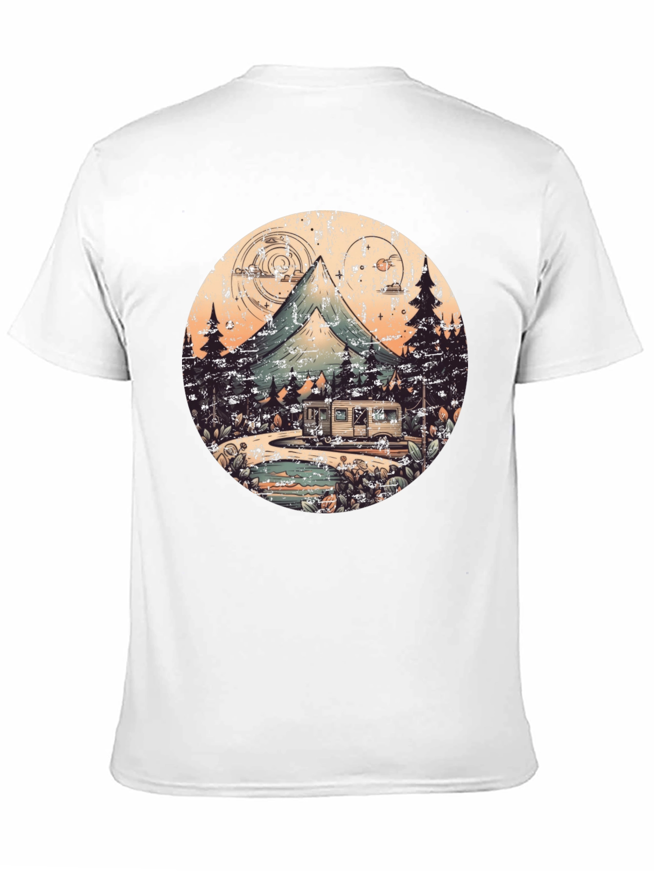 Retro Camping Adventure Graphic Tee
