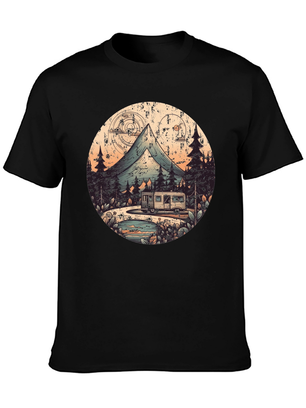 Retro Camping Adventure Graphic Tee