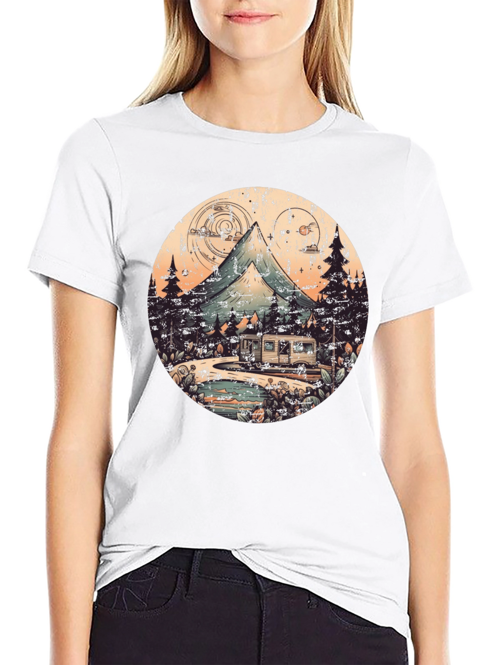 Retro Camping Adventure Graphic Tee