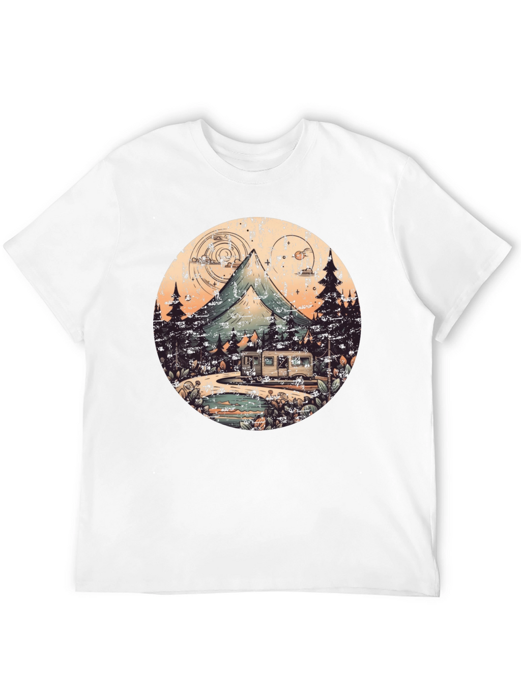 Retro Camping Adventure Graphic Tee
