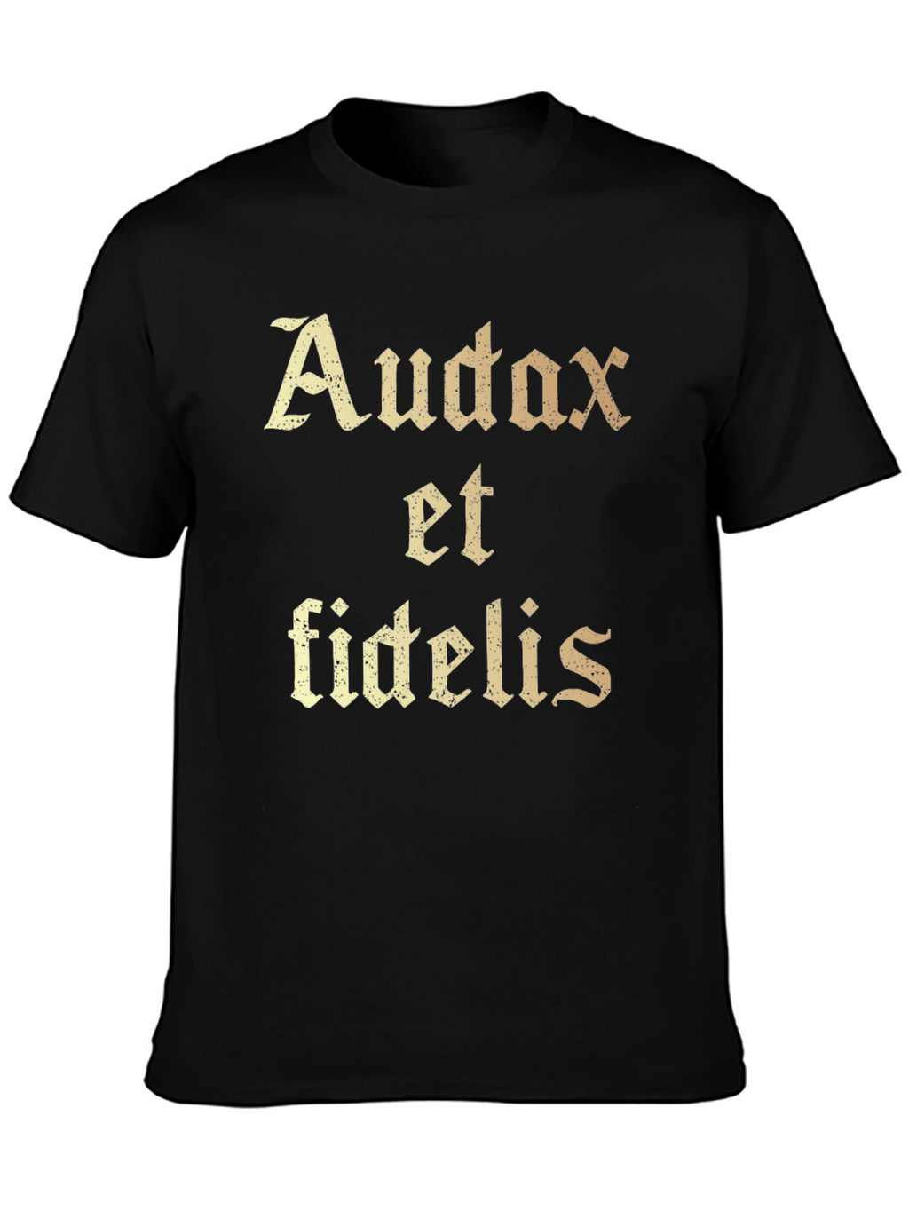 Audax et Fidelis Graphic T-Shirt - Black