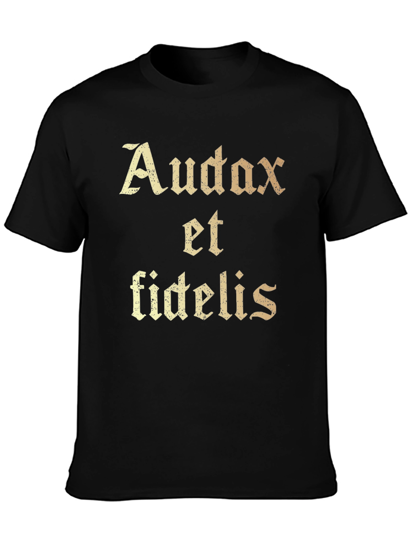 Audax et Fidelis Graphic T-Shirt - Black