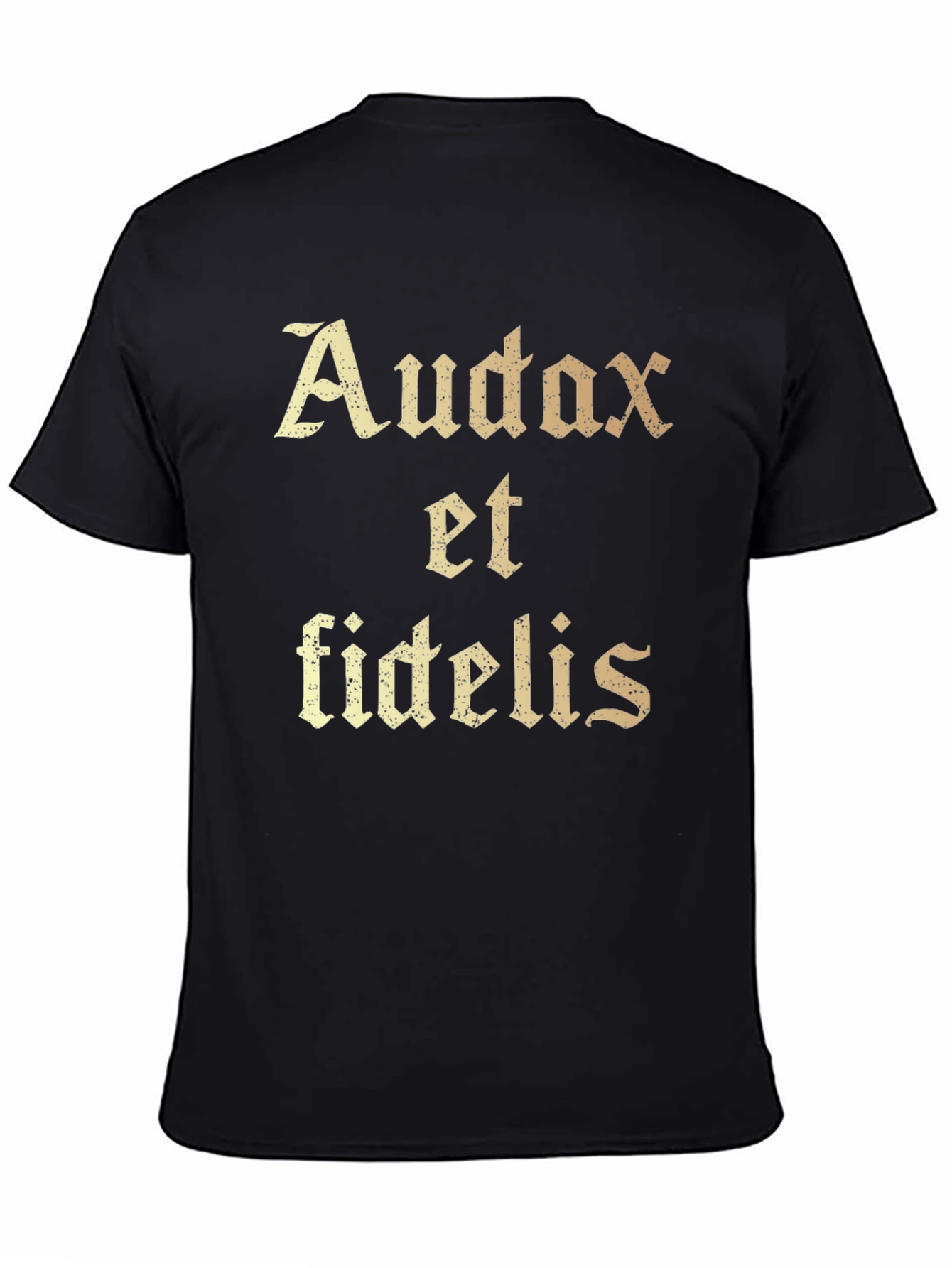 Audax et Fidelis Graphic T-Shirt - Black